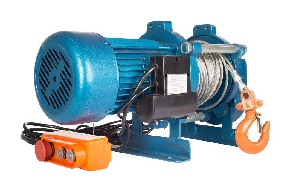 Лебедка TOR ЛЭК-300 E21 (KCD) 300/600 кг 220 В с канатом 30/15 м