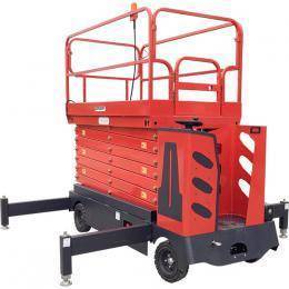 Самоходный ножничный подъемник GROST Sky 0.3-13 с аккумуляторным электродвигателем и электроподъемом