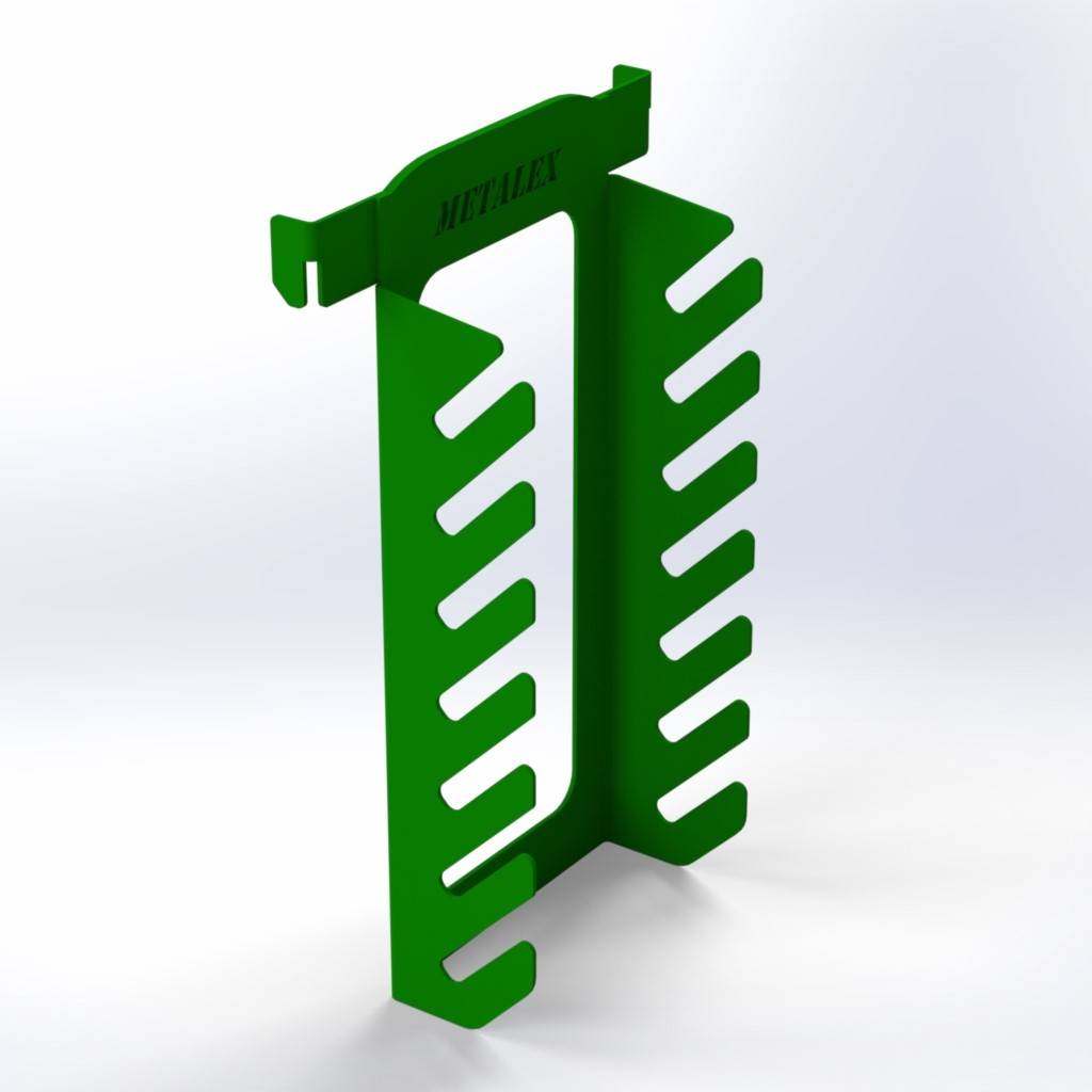 Держатель для ключей Metalex 240х150 зелёный