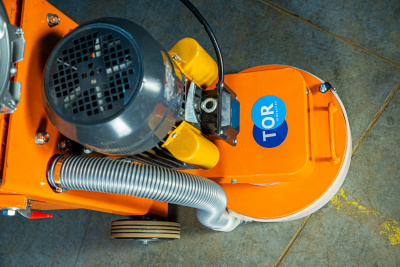 Машина для шлифования полов 4 кВт, 220 В TOR GM330VC с пылесосом