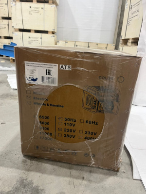 Генератор бензиновый 5,0 кВт 220В с АВР, электростартером и колесами TOR KM6500HA