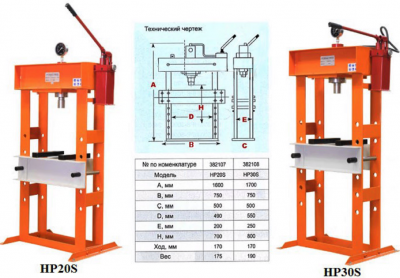 Гидравлический пресс Stalex cерии HP20S