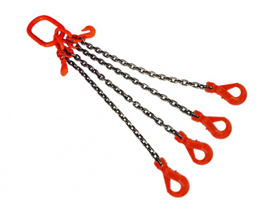 Строп цепной TOR 4СЦ г/п 45,0 т 7,0 м с укорачивающими и самозакрывающимися крюками