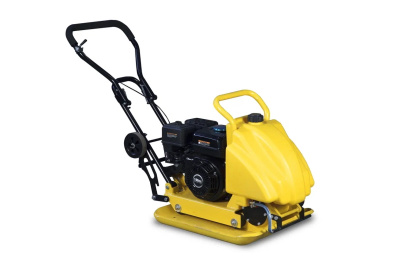 Виброплита TOR T-100 100,5 кг, 25кН Trident бак, коврик, колесный комплект