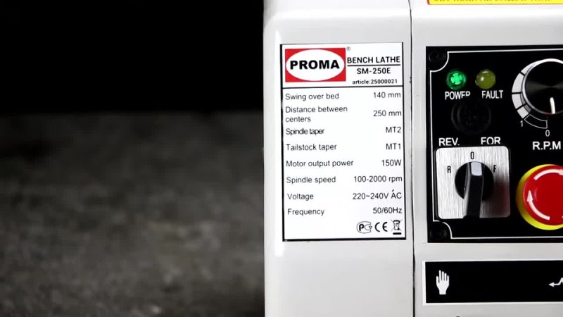 Микротокарный настольный станок Proma SM-250E 25000021 - изображение